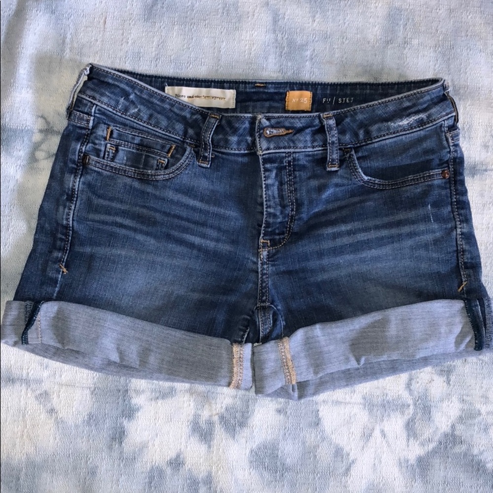 Pilcro Anthropologie cuffed shorts